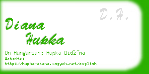 diana hupka business card